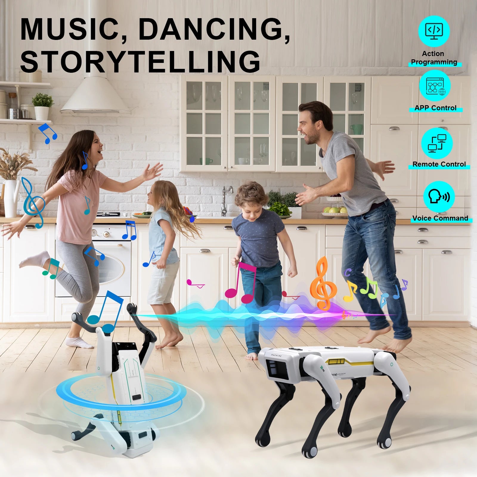 Intelligent Interactive AI Robot Dog