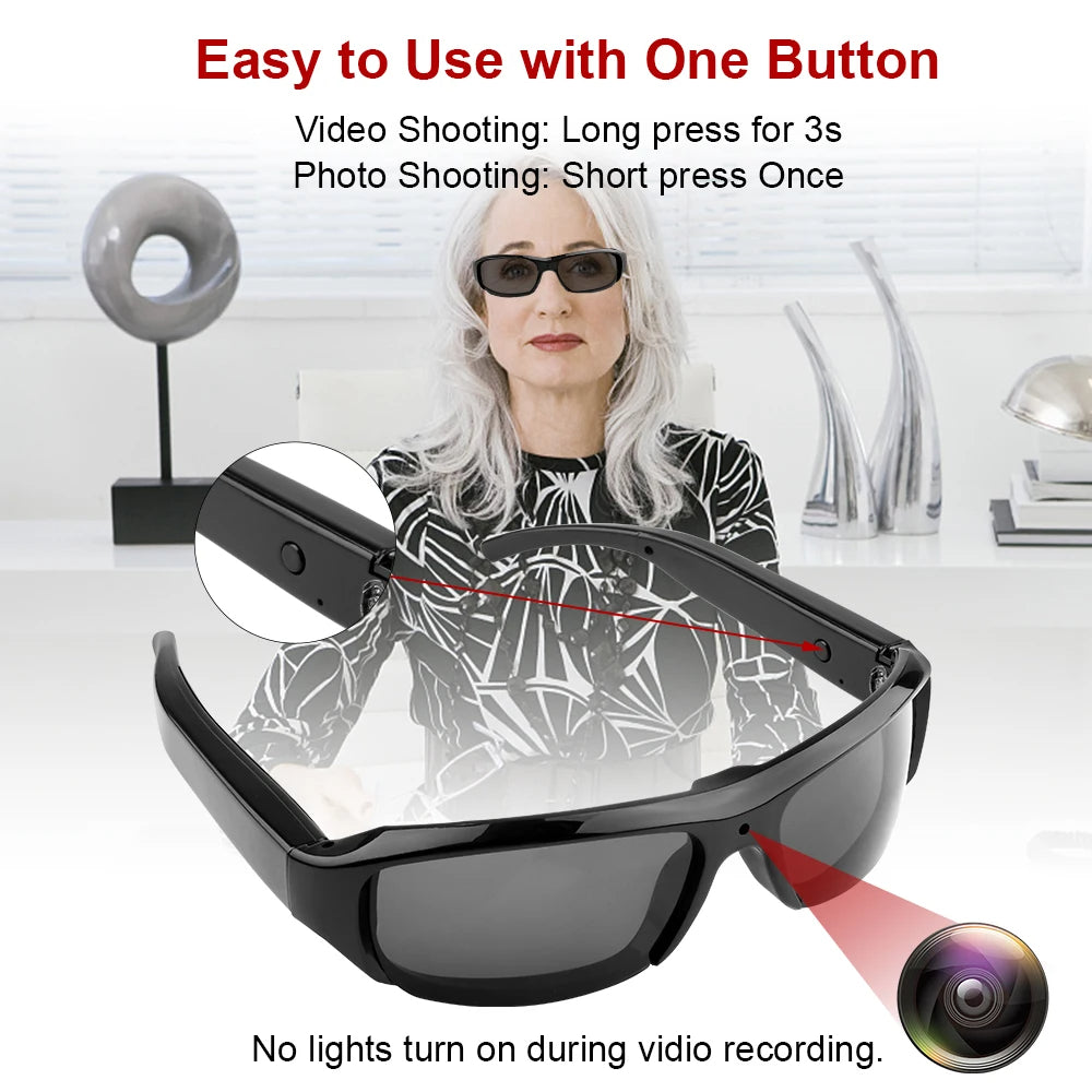 1080P HD Camera Sunglasses – Record Life Hands-Free